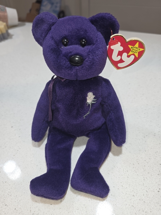 Ty Other - Rare Ty Beanie Baby 'Princess Diane Purple Bear Plush - Ty Brand